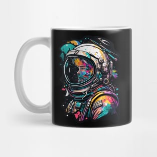 Astronaut in Space Colorful Vibrant Psychedelic Mug